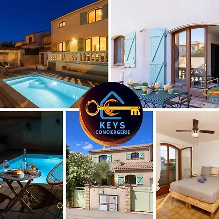 Maison Jade - Avec Piscine - Barbecue - Calme Casa de Férias